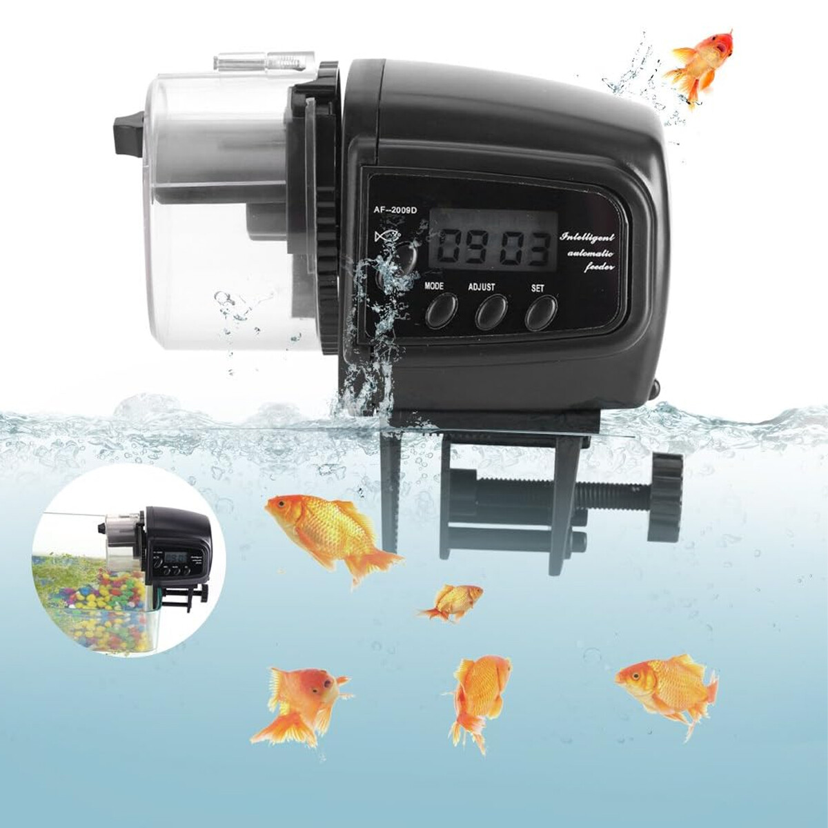 Smart Electric Automatic Fish  - Aquarium Fish Auto Feeder review and price