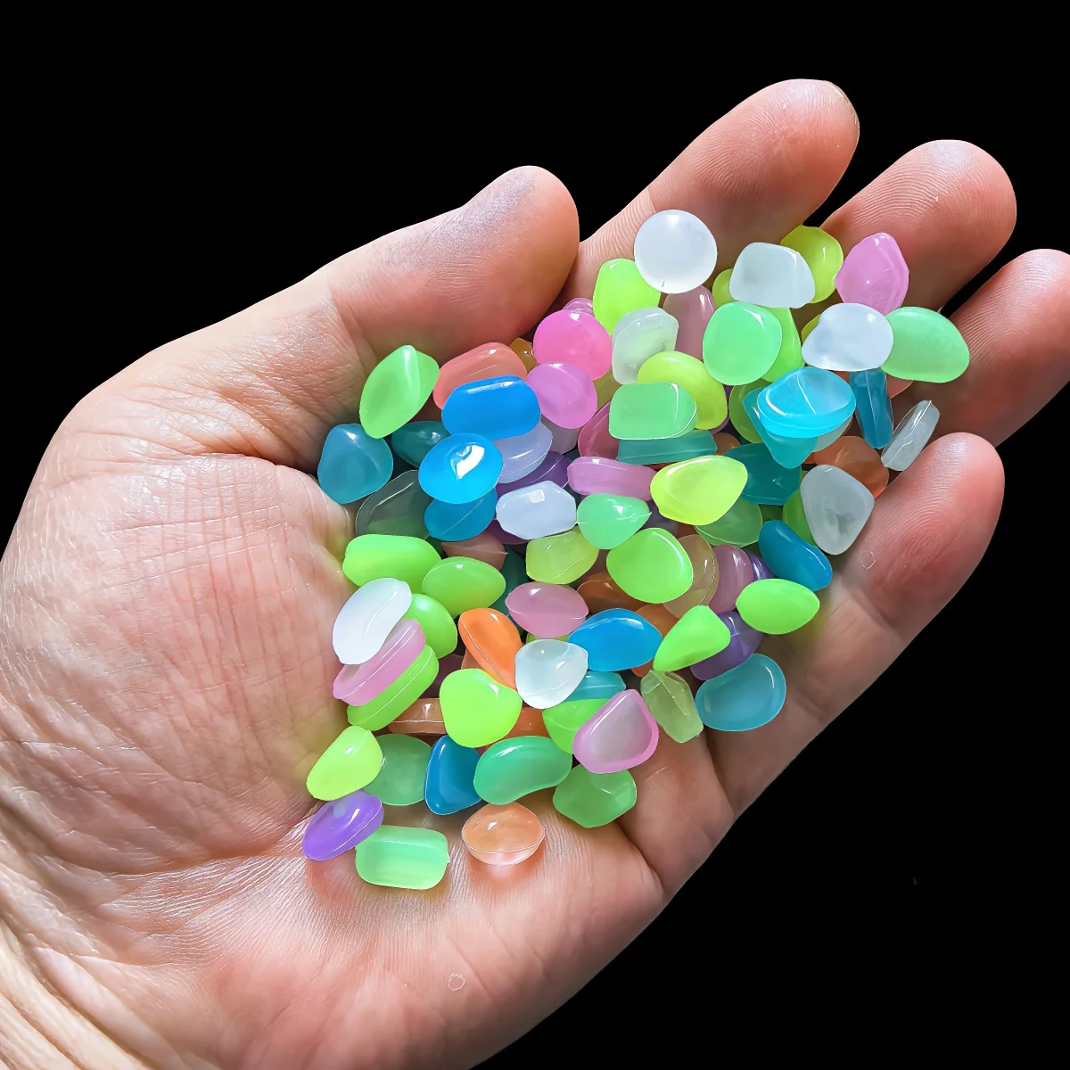 1CM 100pcs Color Goose Stone L - Aquarium Fish Fishing review and price