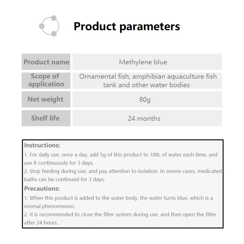 Methylene Blue Ornamental Fish - Aquarium Fish Parrot review and price