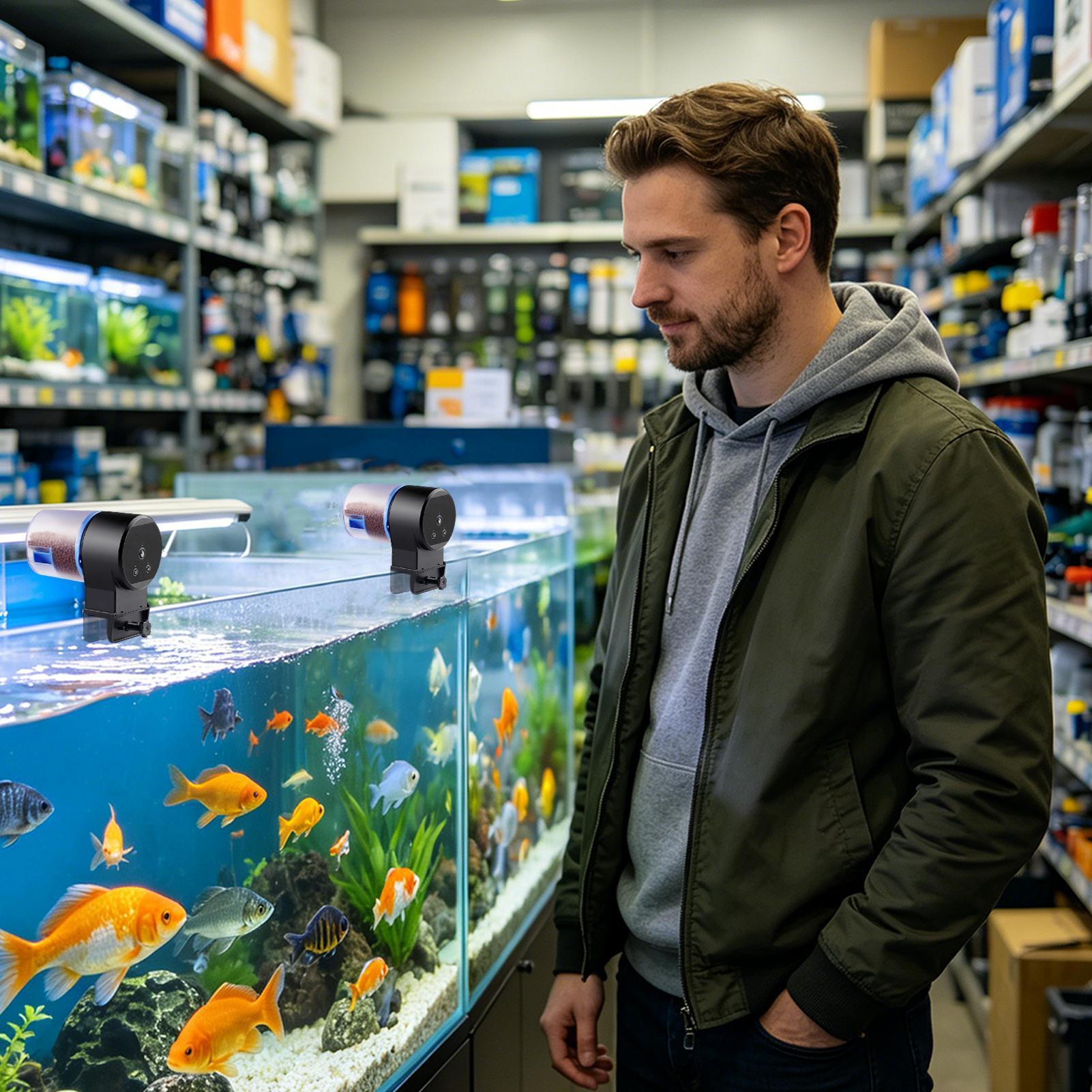 Fish Automatic Feeder Adjustab - Aquarium Fish Auto Feeder review and price