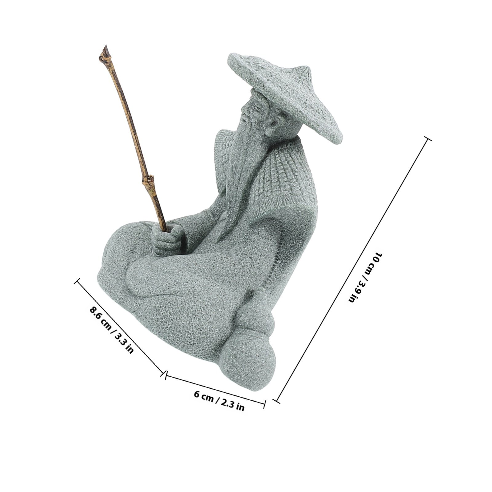 Small Resin Fisherman Statue A - Aquarium Fish Japanese review and price
