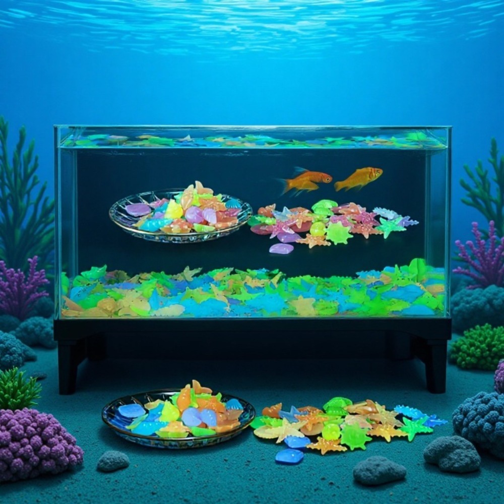 Glowing Luminous Ocean Stones  - Aquarium Fish Fishing review and price