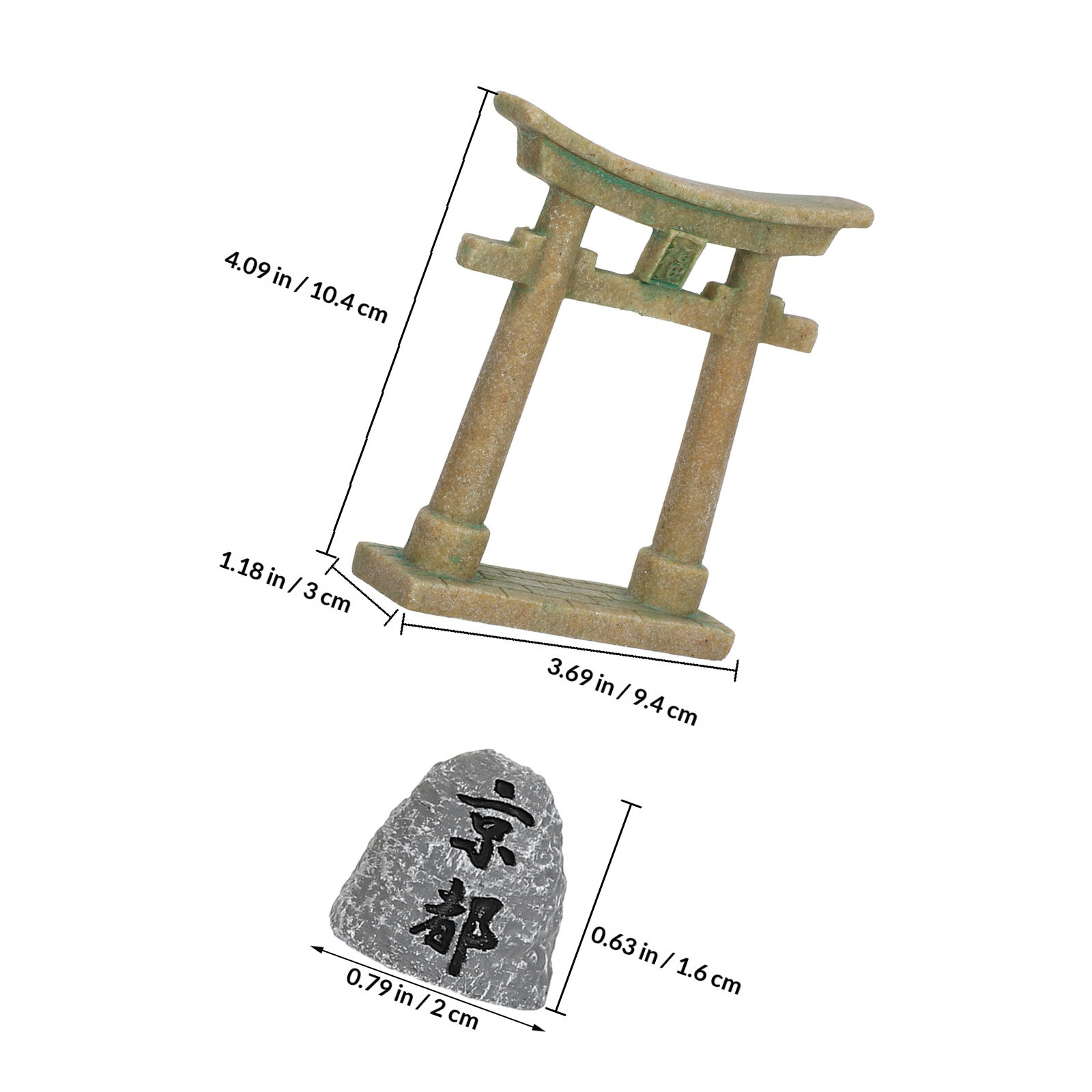 Tiny Japanese Torii Gate Resin - Aquarium Fish Japanese review and price
