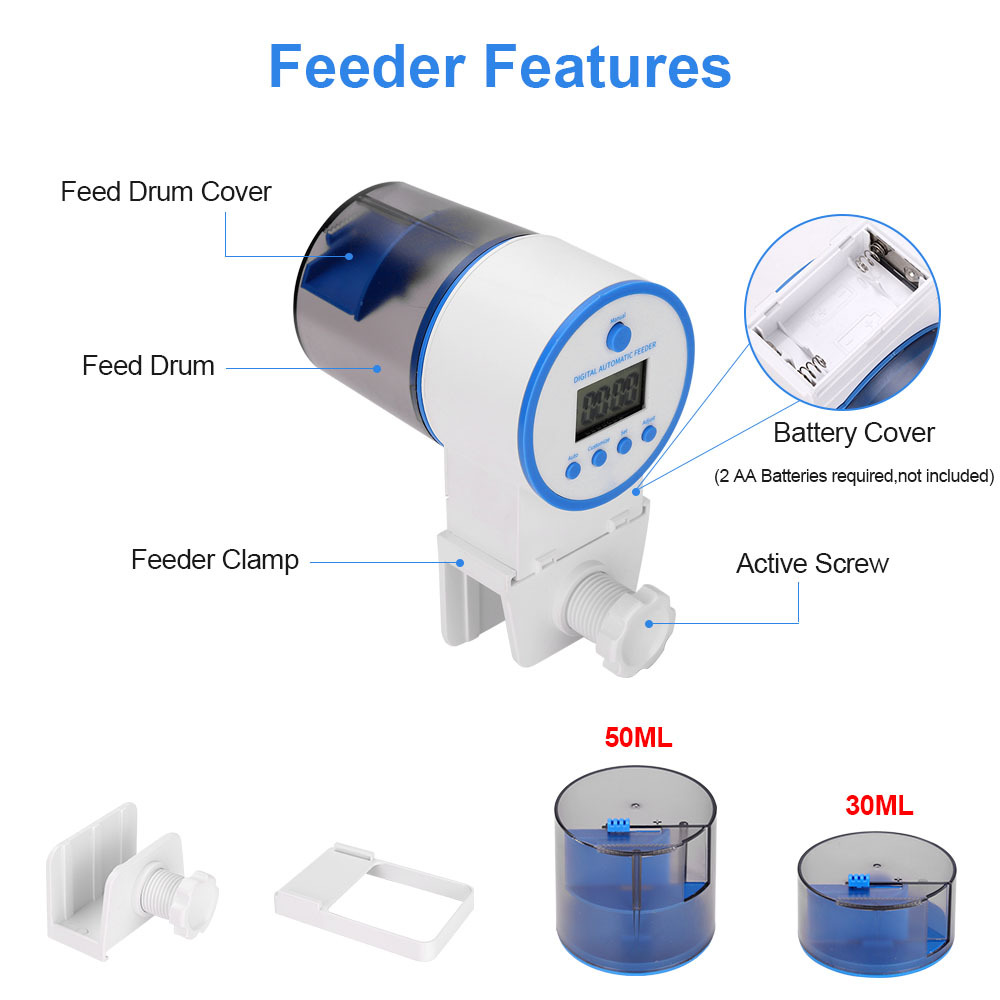 Automatic Fish Tank Feeder Int - Aquarium Fish Auto Feeder review and price