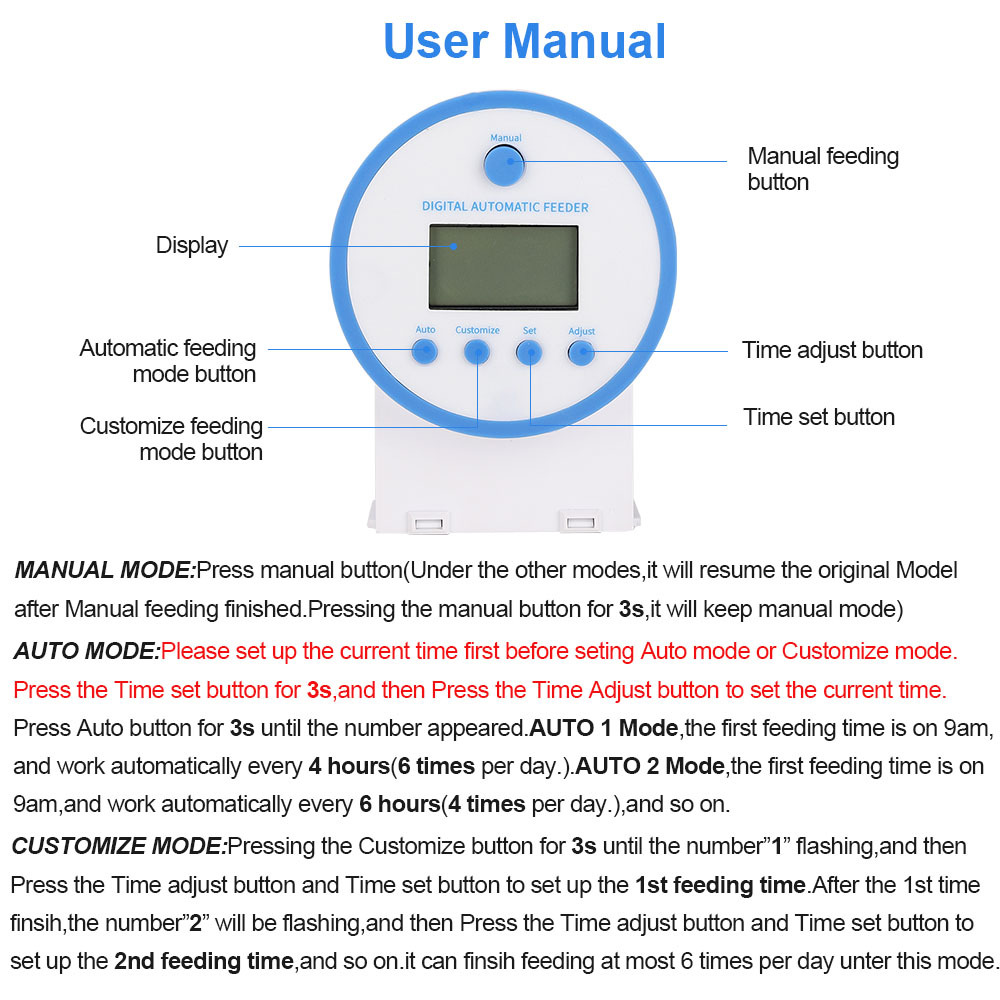 Automatic Fish Tank Feeder Int - Aquarium Fish Auto Feeder review and price