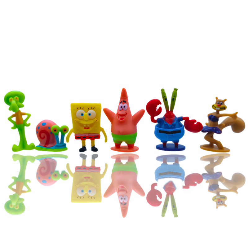6pcs SpongeBob Fish Tank Decor - Aquarium Fish Fishing review and price