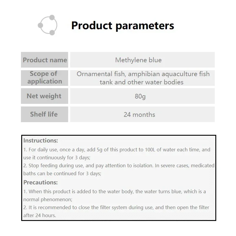 Methylene Blue Ornamental Fish - Aquarium Fish Parrot review and price