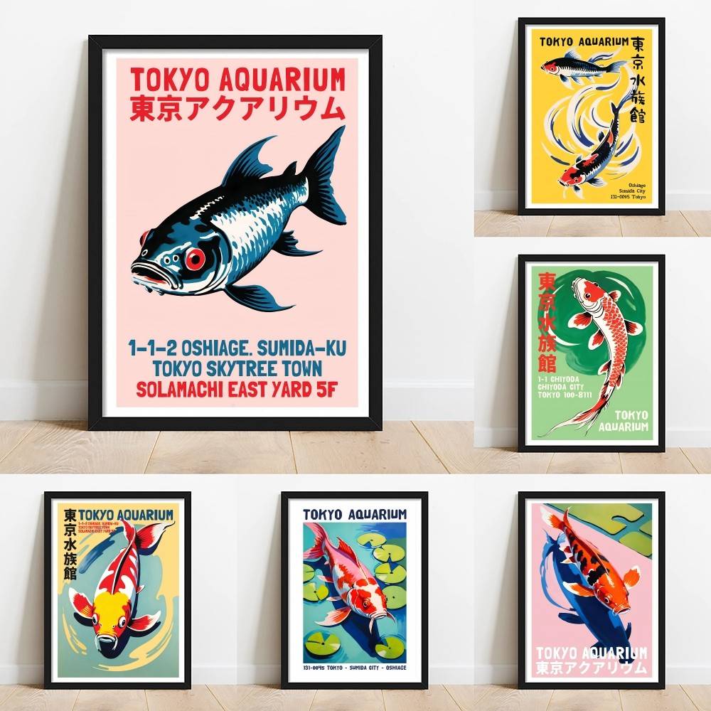 Tokyo Aquarium Koi Fish Paper  - Aquarium Fish Japanese review and price
