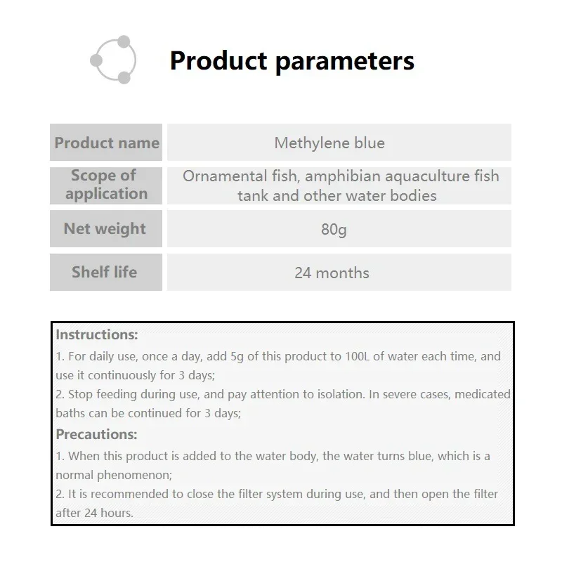 Methylene Blue Ornamental Fish - Aquarium Fish Parrot review and price