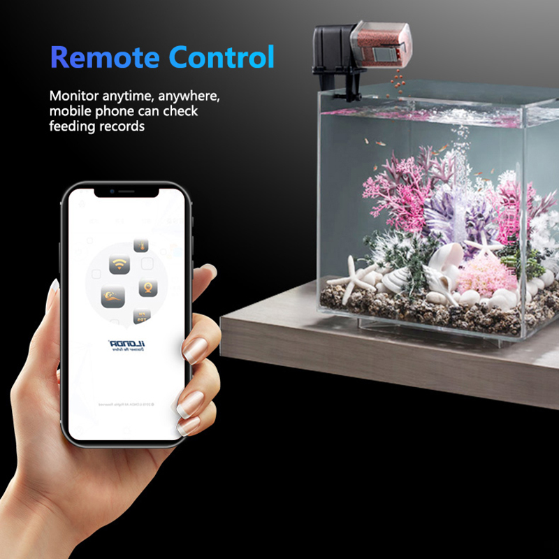 Smart WiFi Fish Feeder Remote  - Aquarium Fish Holiday Food review and price